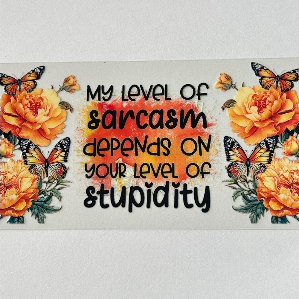 Sarcasm Cup Decal (99)